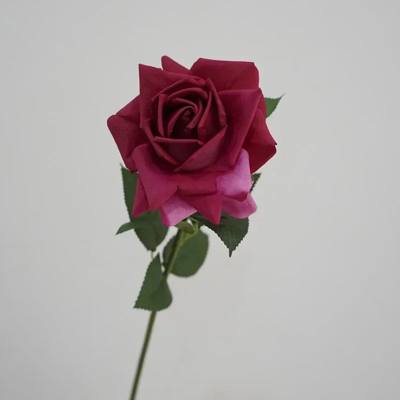 branche de roses artificielles en latex pour décoration et cadeaux - vue 3 sur 11