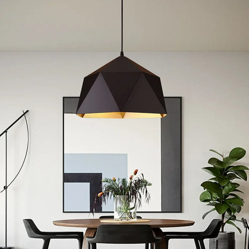 lustre moderne simple en fer pour maison restaurant - vue 4 sur 14