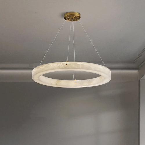 suspension circulaire en marbre pour décoration intérieure - vue 4 sur 6