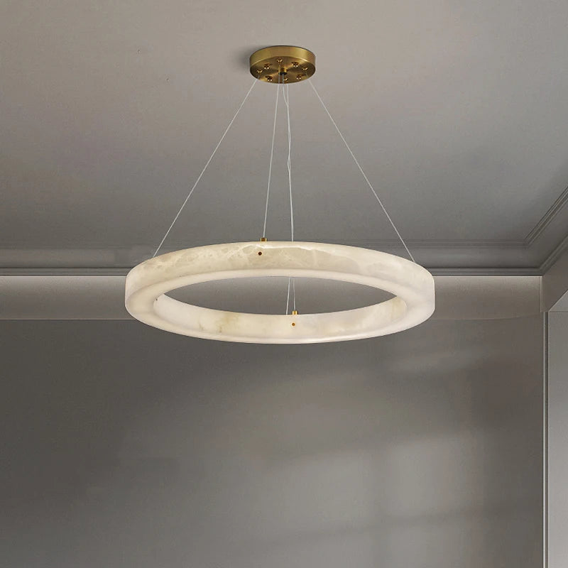suspension circulaire en marbre pour décoration intérieure - vue 3 sur 6