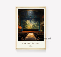 bibliothèque d'art classique edward hopper affiches modernes décor mural