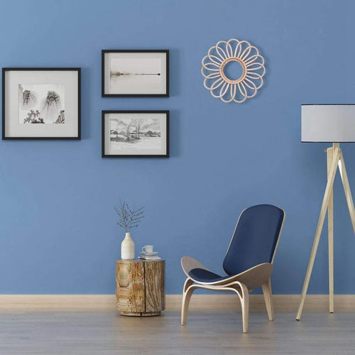 miroir rond vintage en rotin style bohème chic - vue 7 sur 7