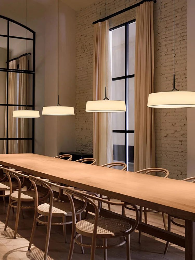 lustre à LED en tissu japonais pour décoration intérieure - vue 4 sur 8