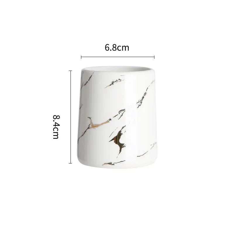 tasse en céramique pour couple porte-brosse à dents et rangement - vue 12 sur 22