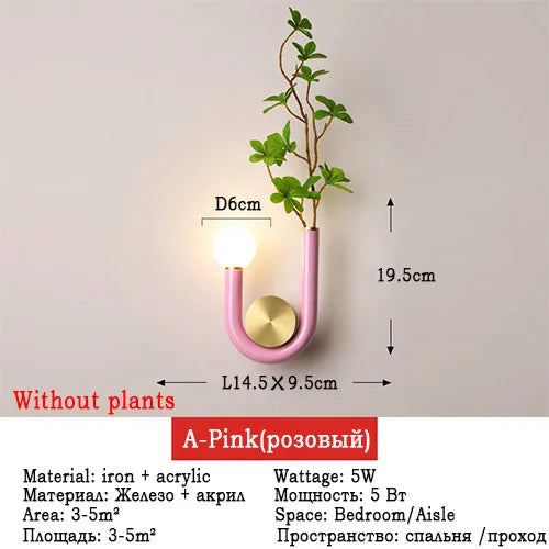 applique murale led créative en forme de u pour décoration enfant - vue 11 sur 11