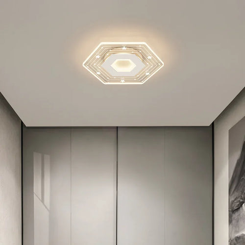 plafonnier led moderne pour éclairage intérieur design élégant - vue 5 sur 10