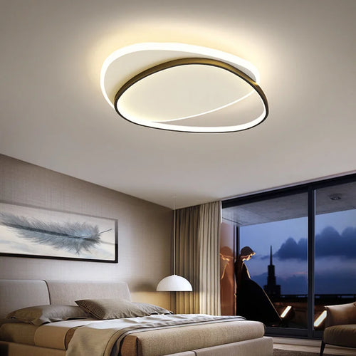 lustre led moderne simple décoration maison tondi - vue 3 sur 18