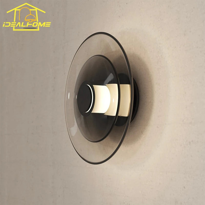 applique murale minimaliste en verre art led design intérieur - vue 1 sur 11