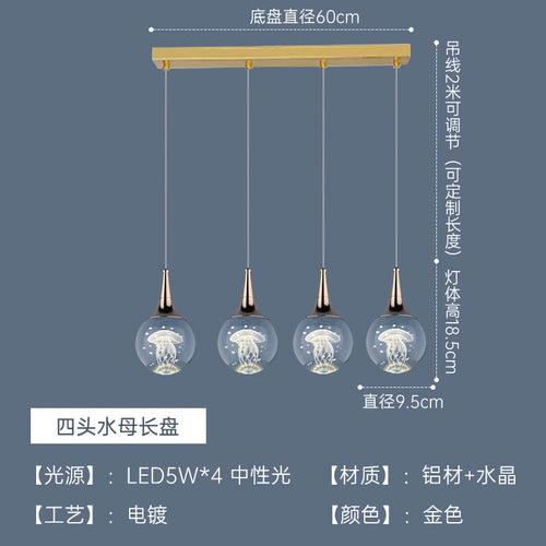 lustre moderne en cristal pour décoration intérieure animaux - vue 8 sur 13