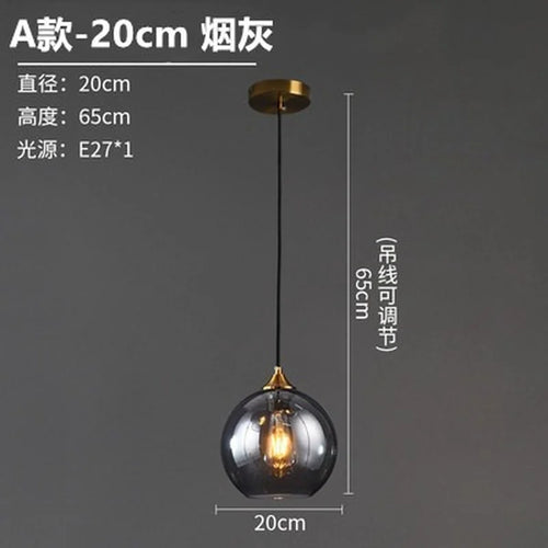 lustre en verre design nordique pour décoration intérieure - vue 20 sur 26