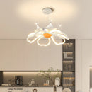 plafonnier moderne en forme de fleur pour décoration romantique
