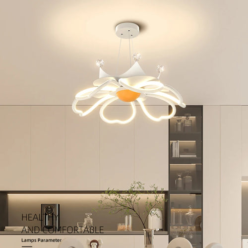 plafonnier moderne en forme de fleur pour décoration romantique - vue 6 sur 14
