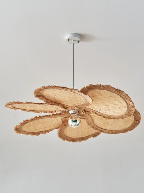 suspension pétale design artistique en fleurs tissées - vue 3 sur 8