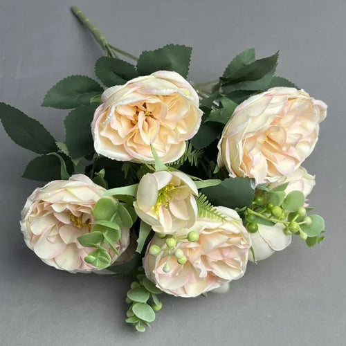 bouquet de pivoines artificielles pour mariage et décoration élégante - vue 9 sur 8