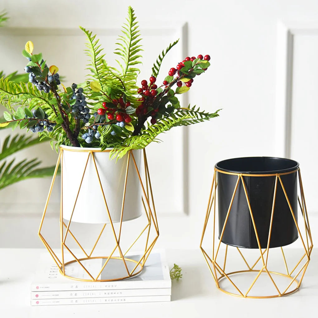 pot de fleurs nordique support décoratif pour bureau - vue 4 sur 12