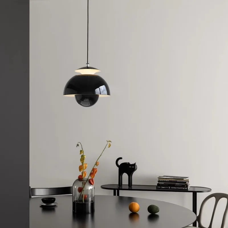 Moderne Nordique Danois Designer LED Suspension Lumière Fleur Bud Décor Art Suspendus Lustres Lampe Maison Chambre Cuisine Lampe De Chevet - vue 5 sur 10