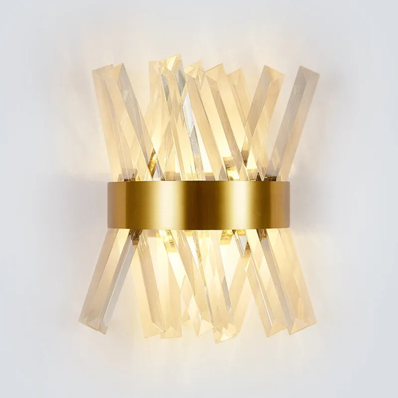 applique murale moderne en cristal pour éclairage intérieur décoratif - vue 5 sur 6