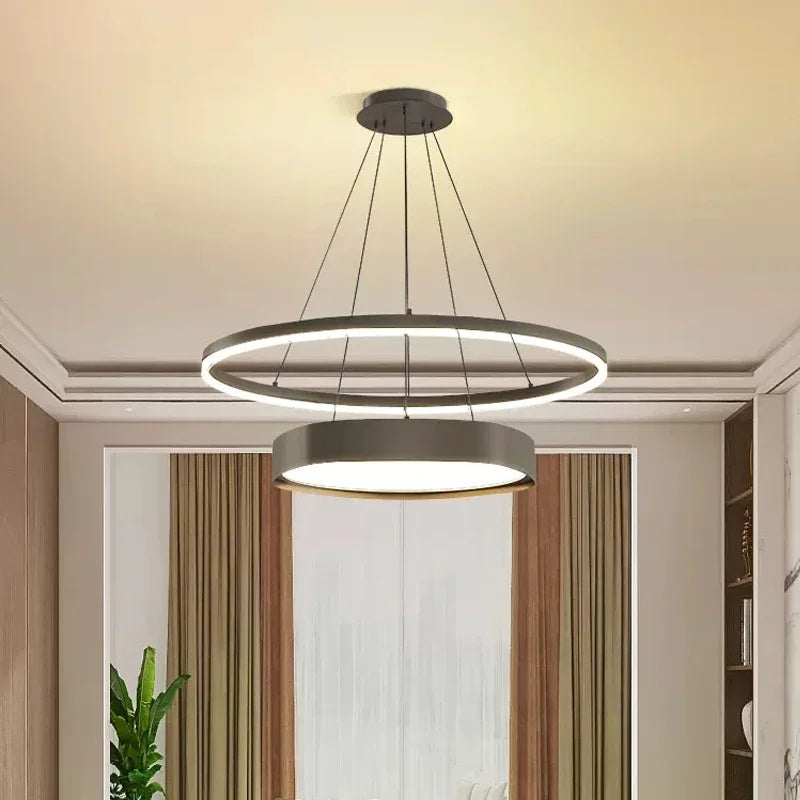 lustre led moderne minimaliste pour intérieur - vue 3 sur 8