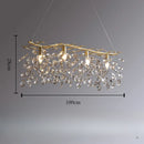lustre en cristal de luxe pour un éclairage raffiné