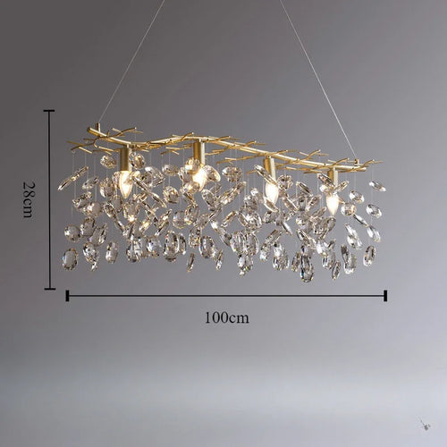 lustre en cristal de luxe pour un éclairage raffiné - vue 9 sur 9