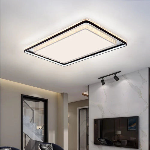 plafonnier en cristal à led design moderne pour intérieur élégant - vue 5 sur 6