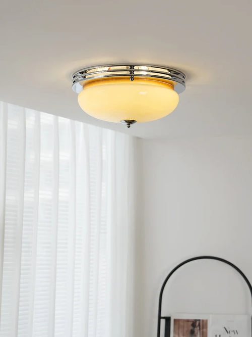 plafonnier médiéval rétro en verre pour éclairage intérieur - vue 3 sur 7