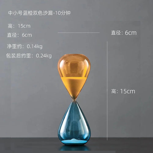 décoration sablier créative en verre pour intérieur élégant - vue 13 sur 16