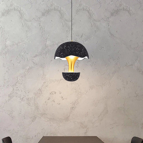 suspension créative champignon en ciment pour restaurant café bar - vue 3 sur 9