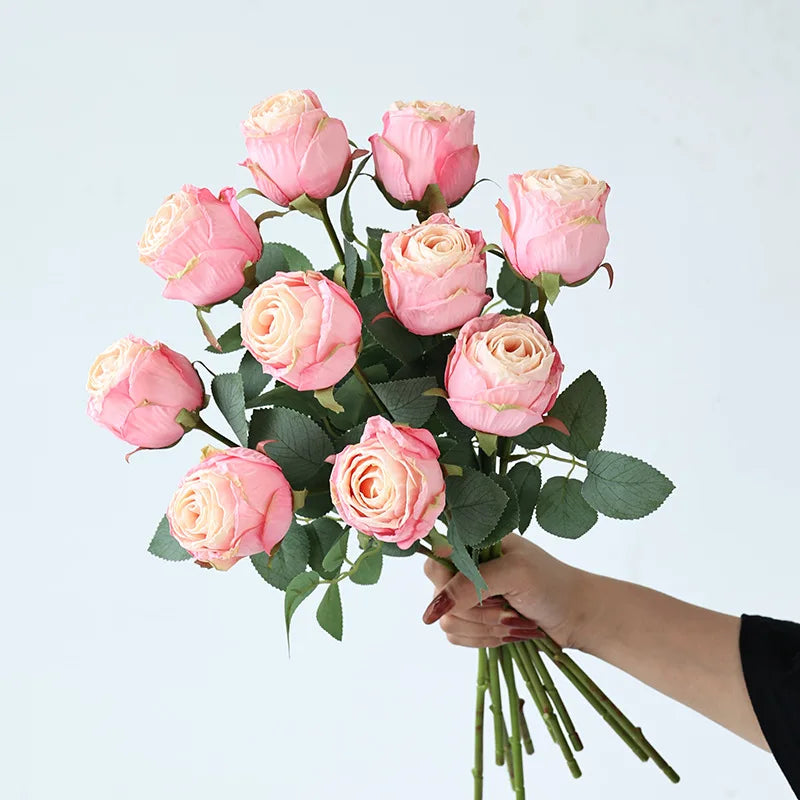 fleur de rose artificielle pour décoration de mariage et table - vue 1 sur 12