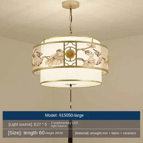 lustre restaurant chinois éclairage intérieur rétro suspension table nouvelle collection
