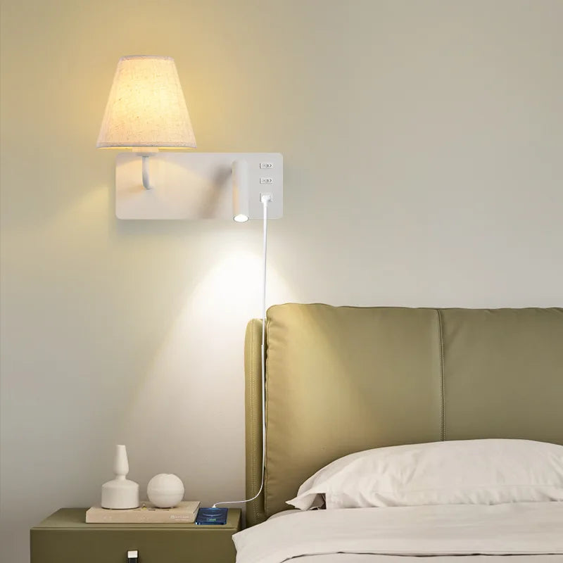 applique murale de lecture à led pour enfants avec interrupteur usb - vue 4 sur 10