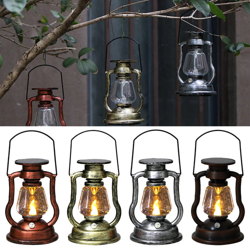 lampe solaire à led pour jardin et camping portable - vue 2 sur 7