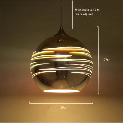 suspension en verre teinté en forme de feu d'artifice 3D - vue 9 sur 12
