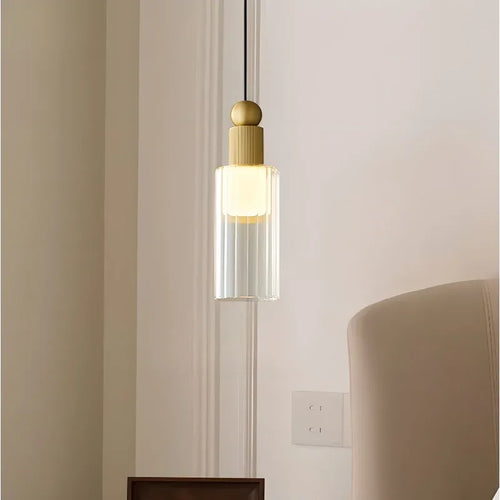 suspension en laiton doré design moderne pour intérieur élégant - vue 4 sur 8