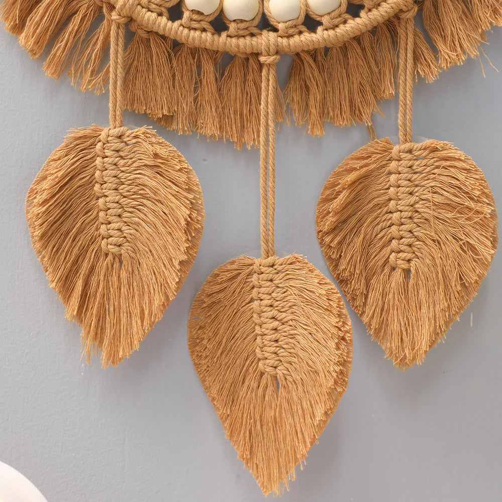 miroirs muraux ronds décoratifs tissés à la main pour la maison - vue 4 sur 8