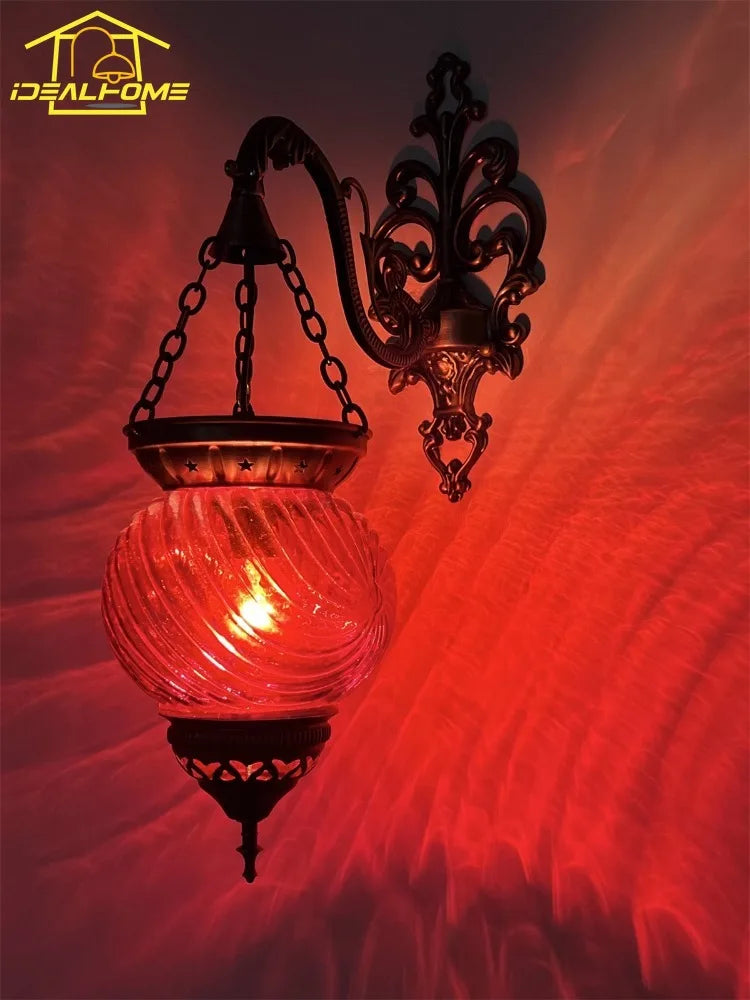applique murale en verre coloré design ottoman pour café et restaurant - vue 3 sur 6