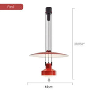 Nordic Creative LED Restaurant Stretching UFO Pendant Light Modern and Simple Vintage Dining Table and Bar Adjustable Ring Light