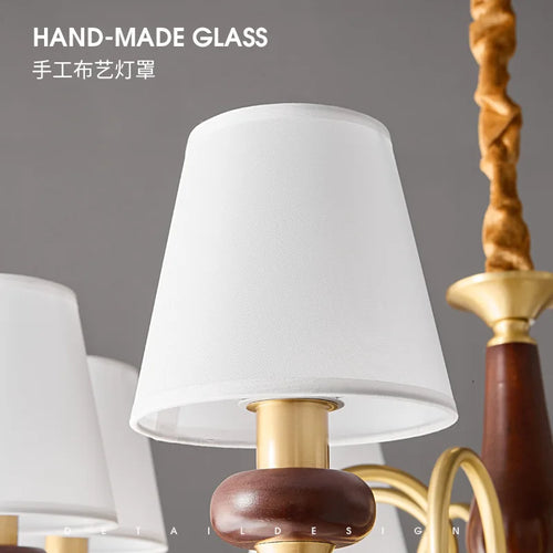 lustre en cuivre pour éclairage intérieur moderne et élégant - vue 5 sur 7