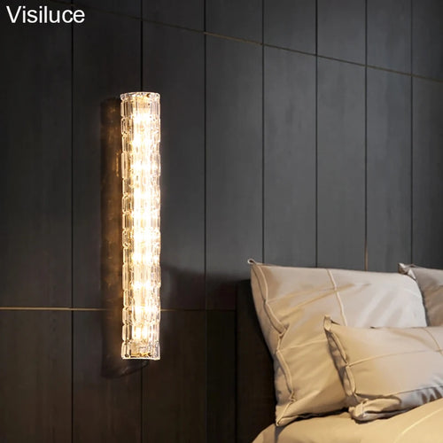 applique murale led en verre style italien moderne luxe - vue 2 sur 8