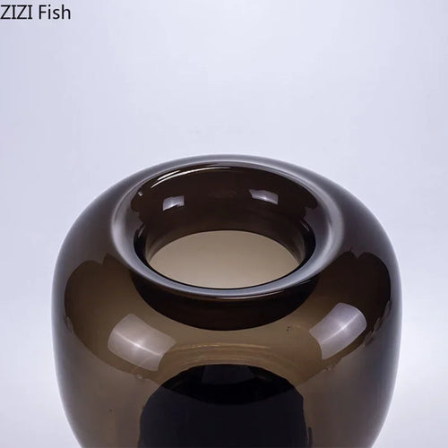 vase en verre pour compositions florales décoration intérieure esthétique - vue 6 sur 8