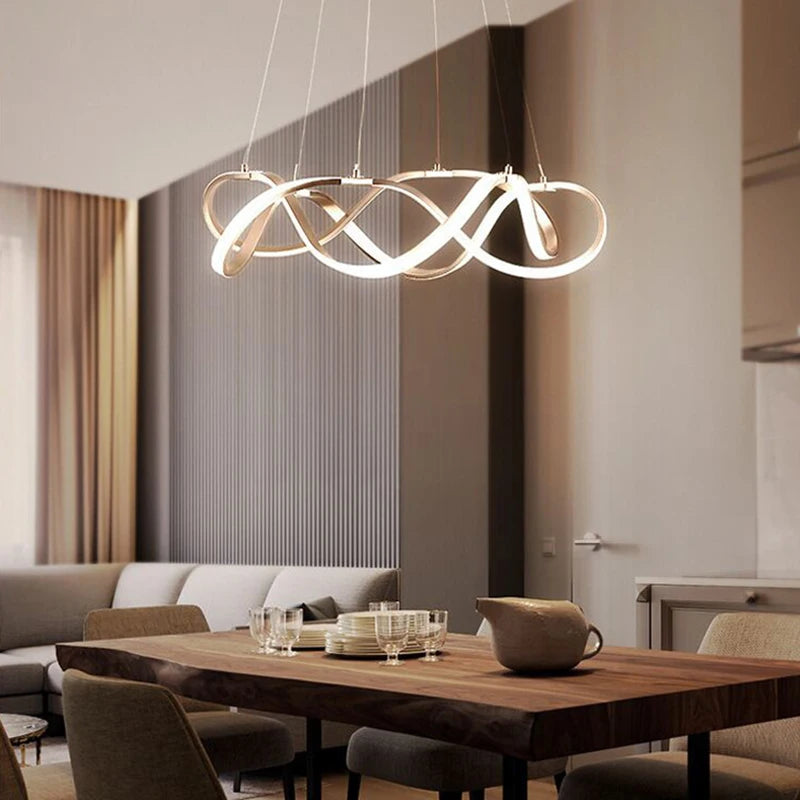 Lustre LED suspendue moderne style europe du nord - vue 3 sur 12