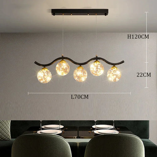 suspension LED pour salon cuisine et restaurant