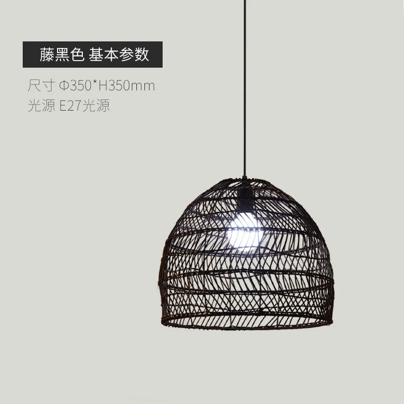suspension en rotin naturel pour décoration intérieure élégante - vue 11 sur 14