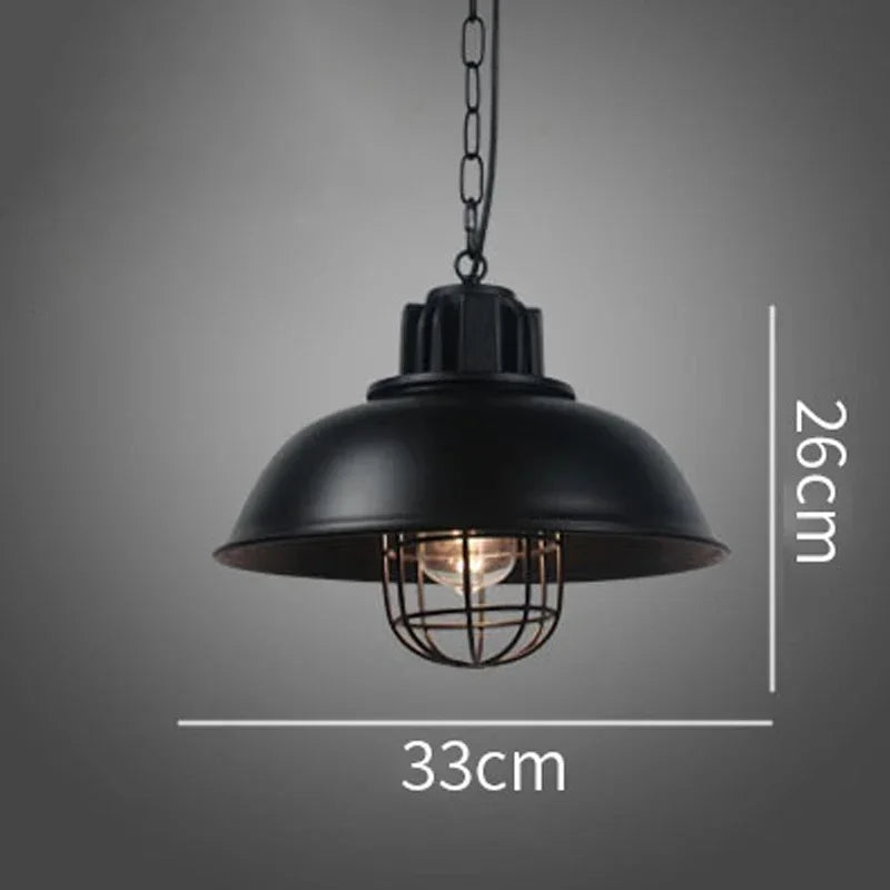 lustre rétro en fer pour décoration intérieure et éclairage - vue 7 sur 7