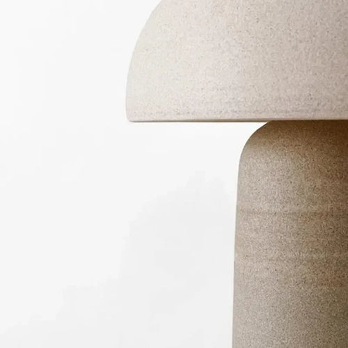 lampe à poser en poterie japonaise style wabi-sabi décoration artistique - vue 6 sur 8