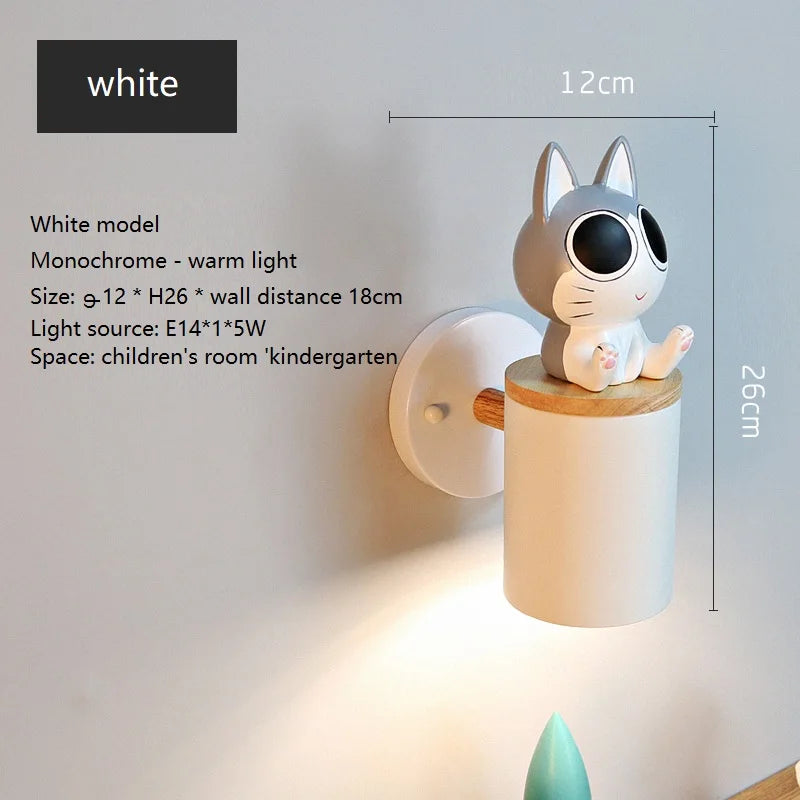 applique murale nordique en résine de fer pour chambre d'enfant - vue 10 sur 16