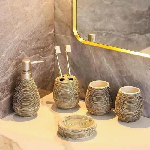 ensemble d'accessoires en céramique pour la salle de bain - vue 10 sur 9