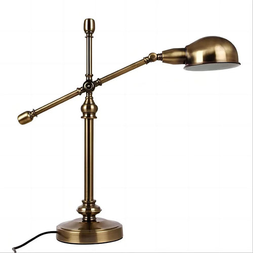 lampe de bureau en bronze style industriel rétro créatif pour travail - vue 9 sur 8