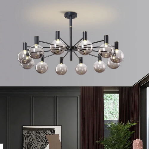 suspension led moderne vintage pour cuisine et salon - vue 3 sur 18