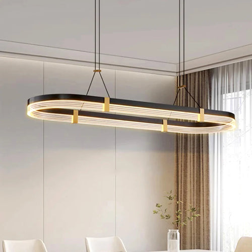 lustre moderne led pour éclairage intérieur suspension plafonnier - vue 5 sur 7